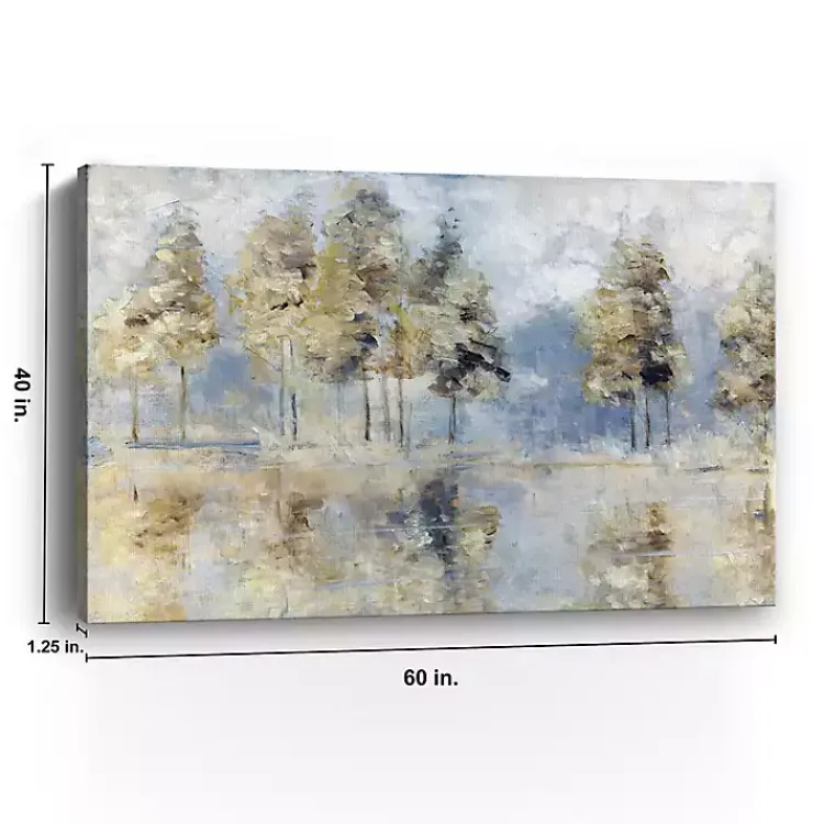Canvas Art-Kirklands Home Blue Golden Forest Giclee Canvas Art Print