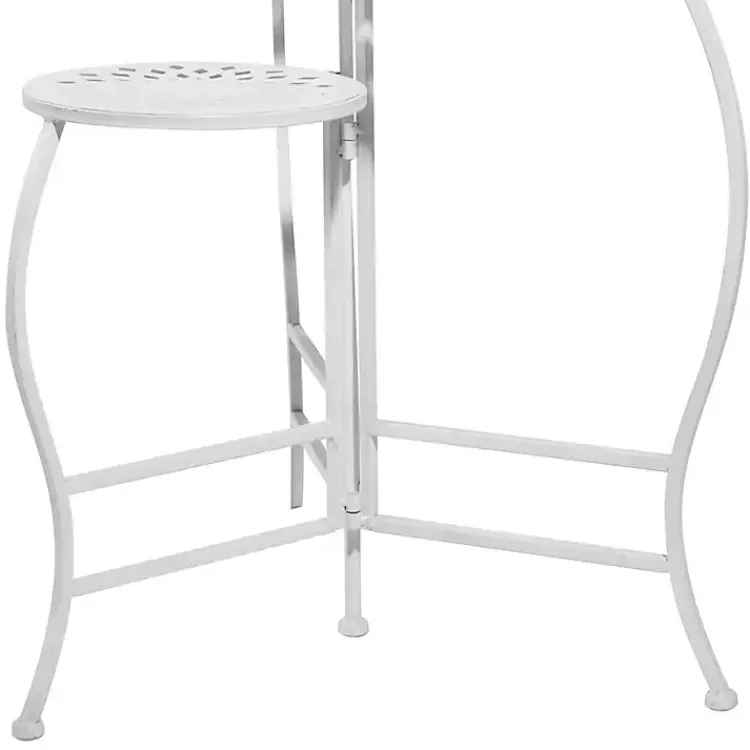 Planters-Kirklands Home Metal 3-Tier Plant Stand White
