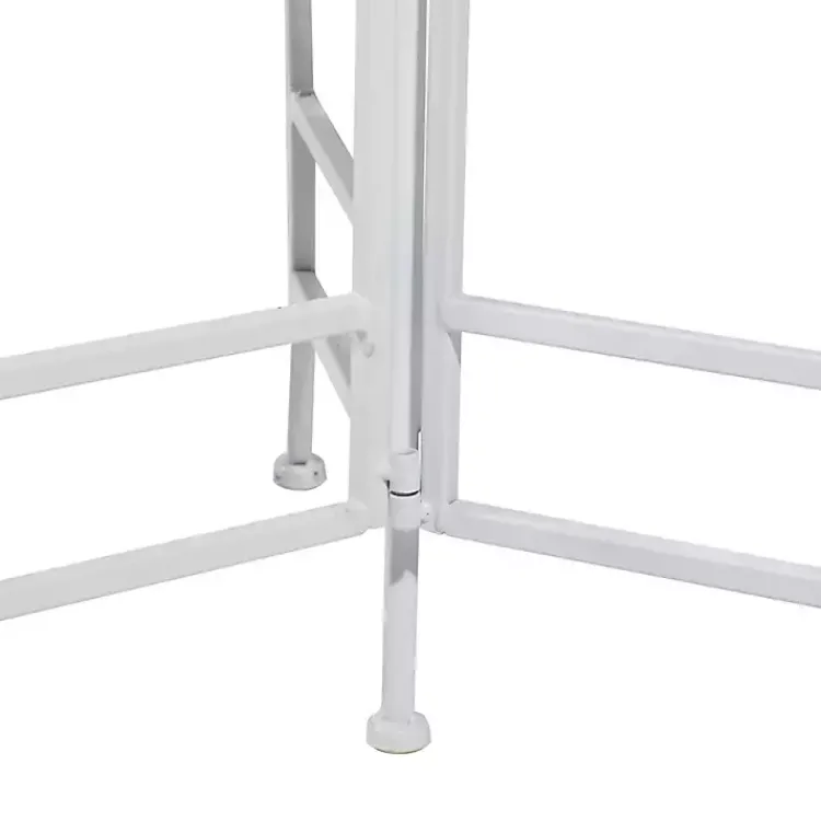 Planters-Kirklands Home Metal 3-Tier Plant Stand White