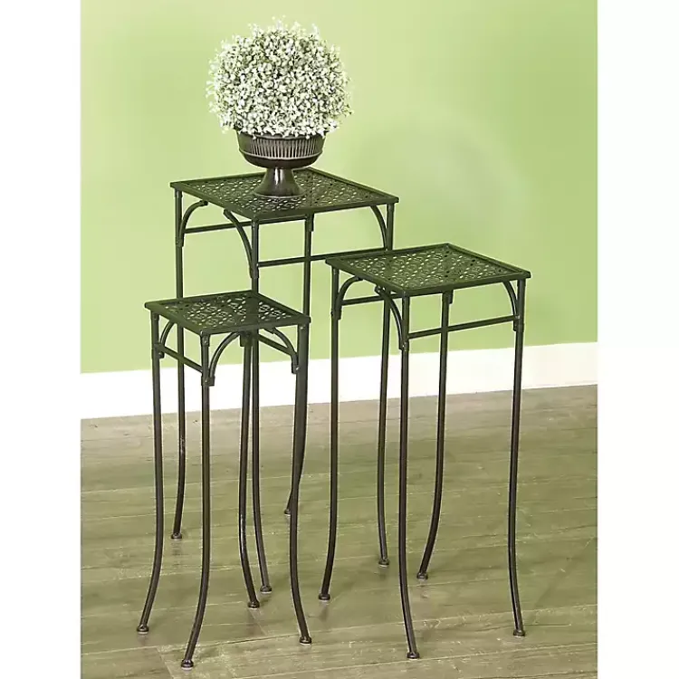 Planters-Kirklands Home Garden 3-pc. Plant Stand Set Black