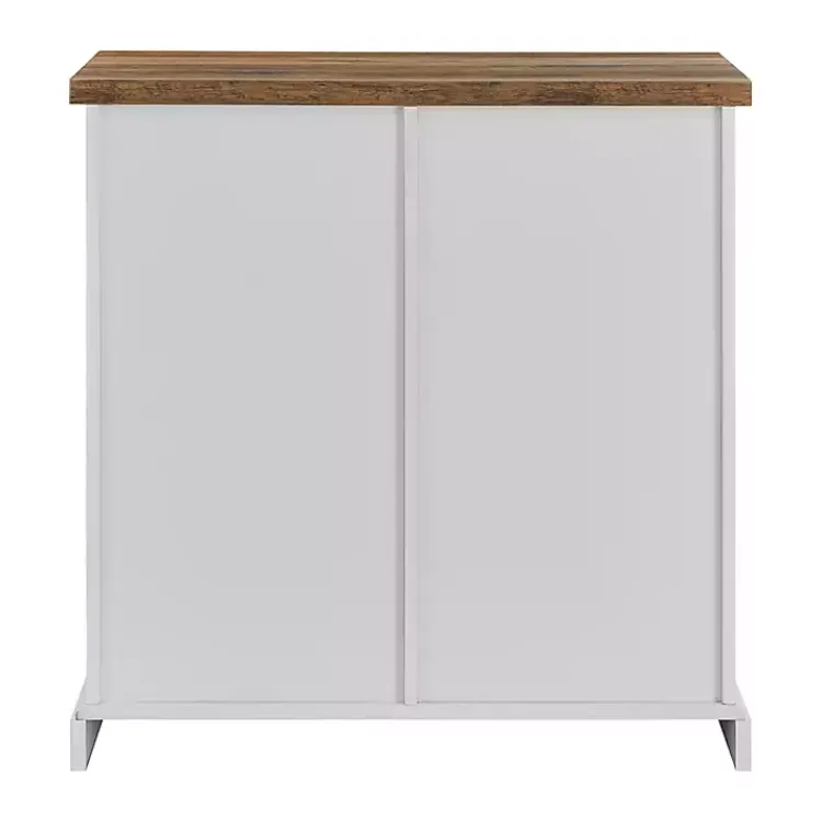 Cabinets & Sideboards-Kirklands Home Barn Door Cabinet White