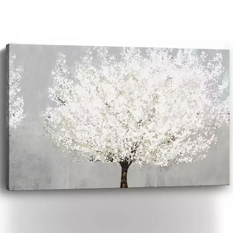 Canvas Art-Kirklands Home Snow Kissed Blossoms Giclee Canvas Art Print