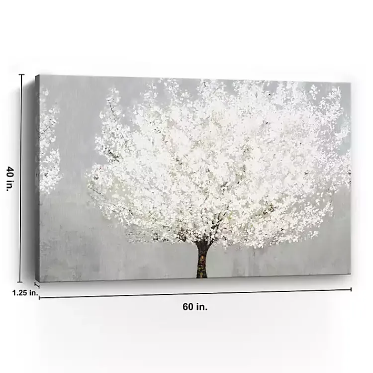 Canvas Art-Kirklands Home Snow Kissed Blossoms Giclee Canvas Art Print