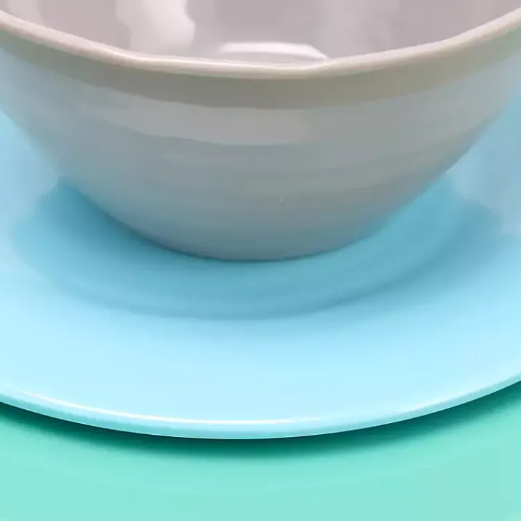 Outdoor Dining-Kirklands Home Hues of the Sea 12-pc. Dinnerware Set