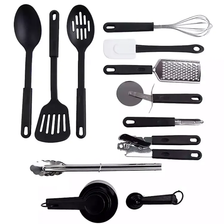 Kitchen Accessories-Kirklands Home 20-pc. Kitchen Prep Set Black