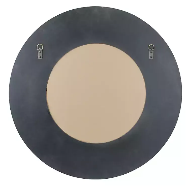 Decorative Mirrors-Kirklands Home Distressed Wood Planked Frame Wall Mirror Brown