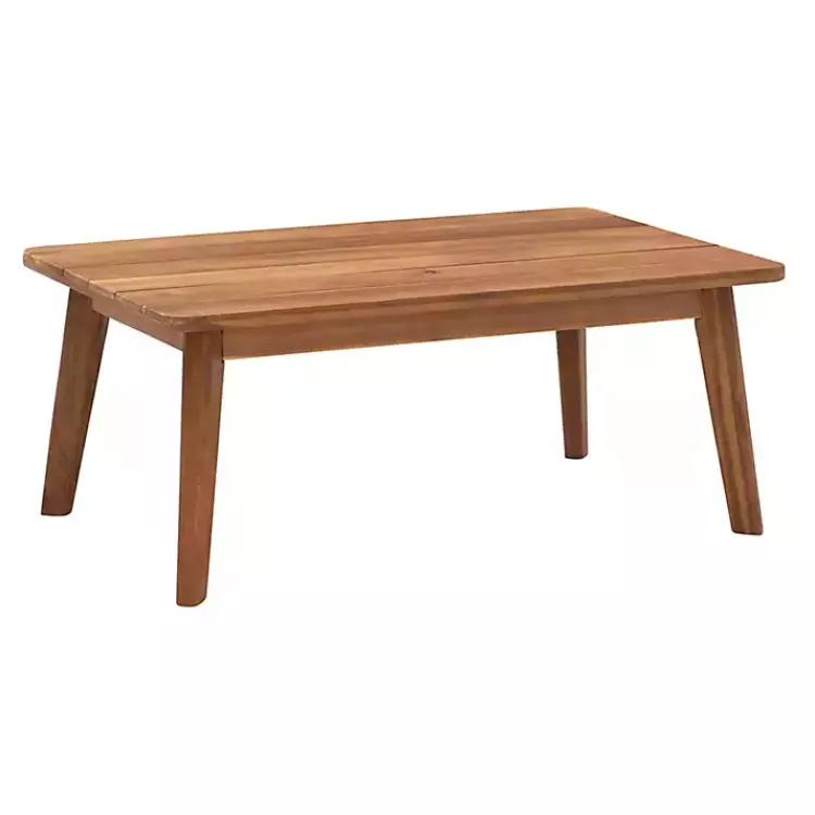 Outdoor Sets-Kirklands Home 4-pc. Acacia Wood Outdoor Living Set Blue