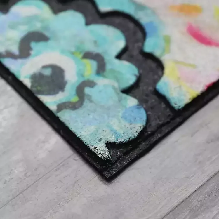 Doormats-Kirklands Home Spring Sunset Floral Doormat