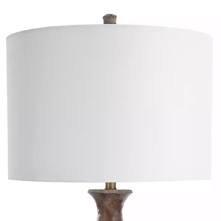 Table Lamps-Kirklands Home Brown and Gold Gourd Table Lamp White