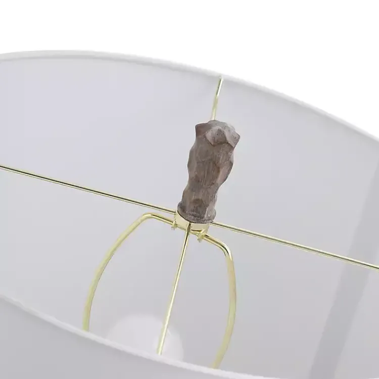 Table Lamps-Kirklands Home Brown and Gold Gourd Table Lamp White