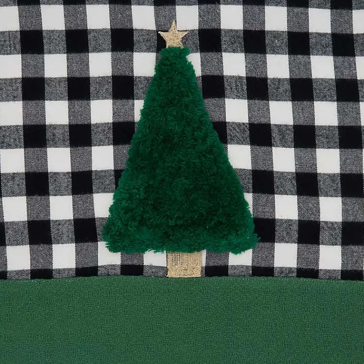 Table Linens-Kirklands Home Black Buffalo Check Christmas Tree Table Runner