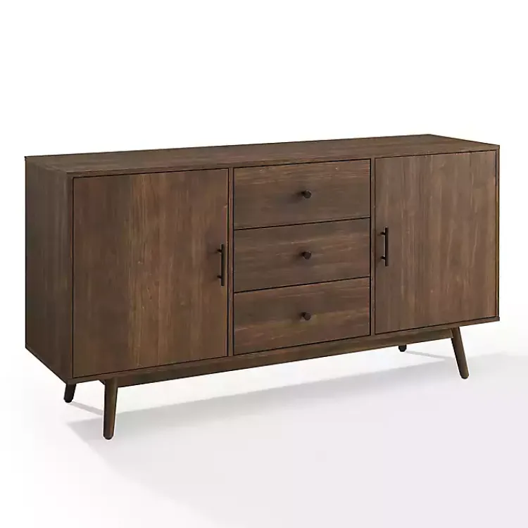 Cabinets & Sideboards-Kirklands Home Bonnie Brown Midcentury Sideboard Cabinet
