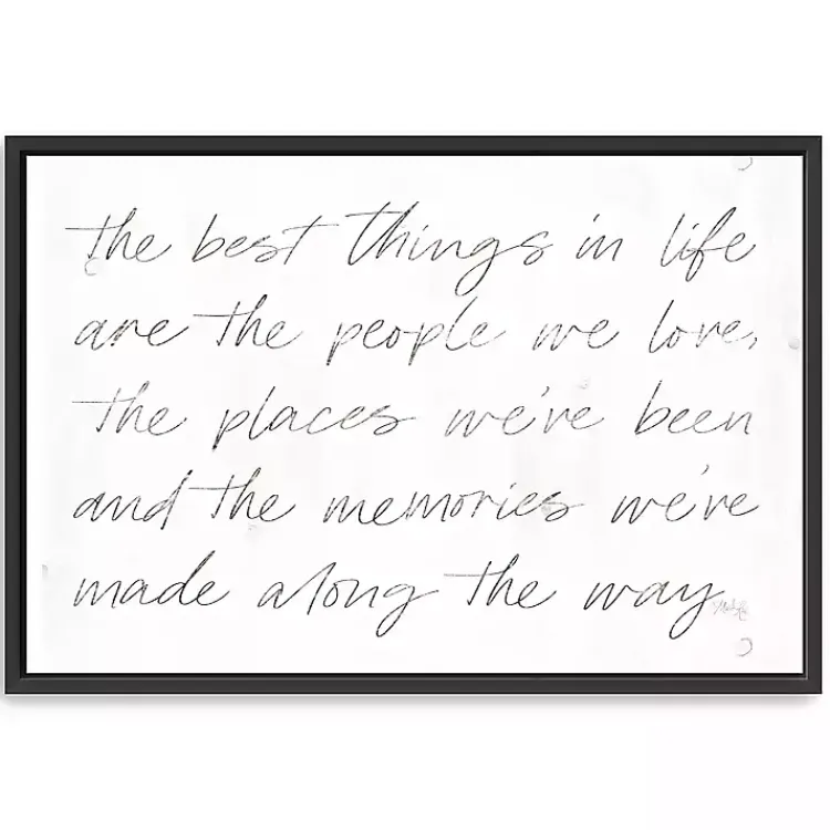 Wall Quotes & Signs-Kirklands Home Best Things Framed Canvas Art Print, 38x26 in.