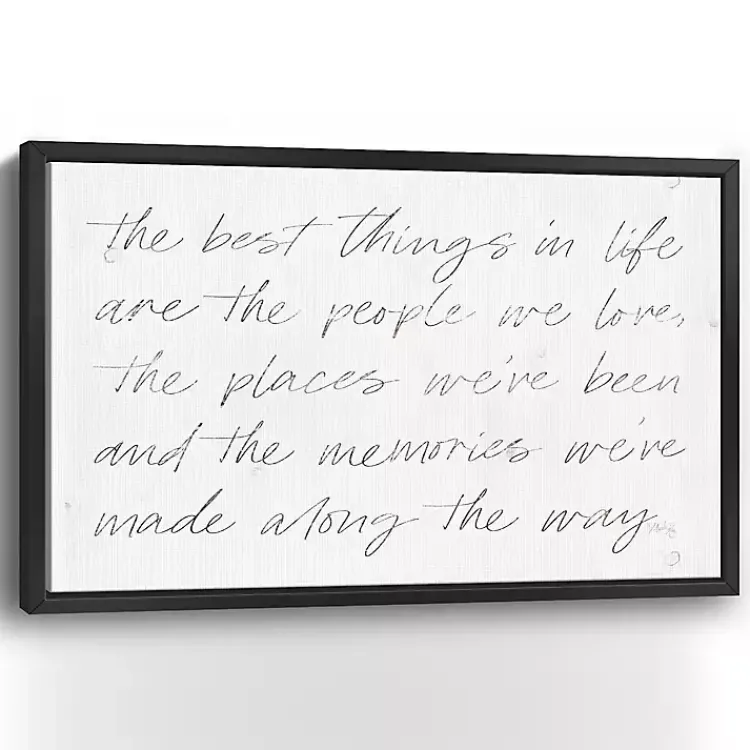 Wall Quotes & Signs-Kirklands Home Best Things Framed Canvas Art Print, 38x26 in.