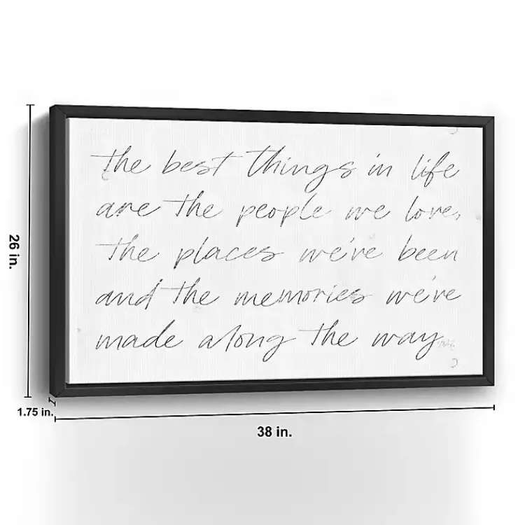 Wall Quotes & Signs-Kirklands Home Best Things Framed Canvas Art Print, 38x26 in.