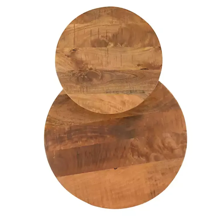 Accent & End Tables-Kirklands Home Industrial Two-Tiered Gunmetal Accent Table Brown