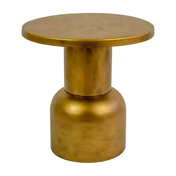 Accent & End Tables-Kirklands Home Antique Barrel Frame Accent Table Gold
