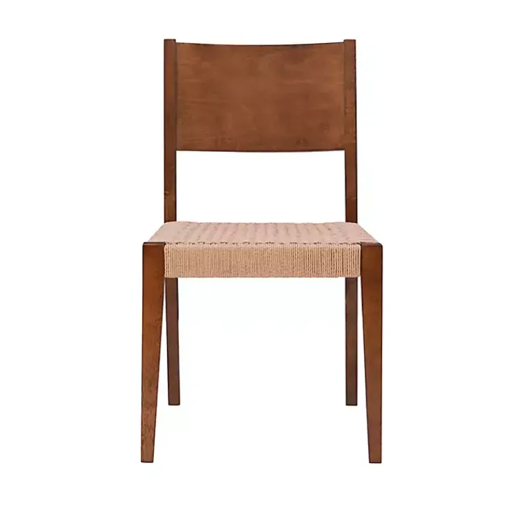 Dining Chairs-Kirklands Home Basketweave Wood Dining Chairs, Set of 2 Brown
