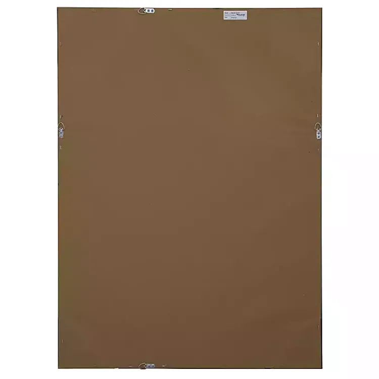 Decorative Mirrors-Kirklands Home Brown Wood Framed Beveled Edge Wall Mirror