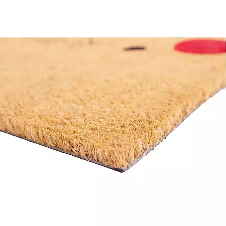 Doormats-Kirklands Home Natural Rudolph Coir and Vinyl Doormat, 29 in. Tan