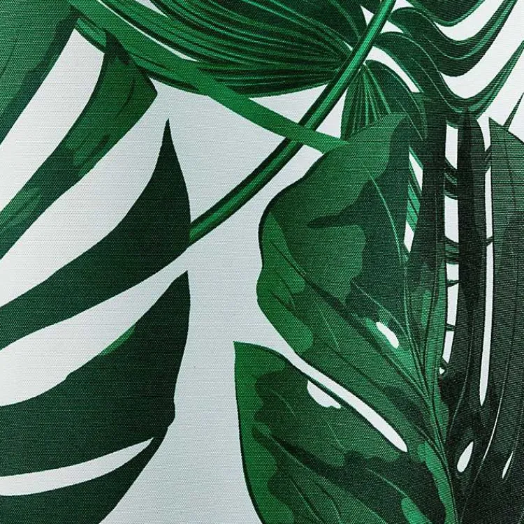 Outdoor Curtains-Kirklands Home Green Palm Leaf Outdoor Curtain Panel Set, 96 in.