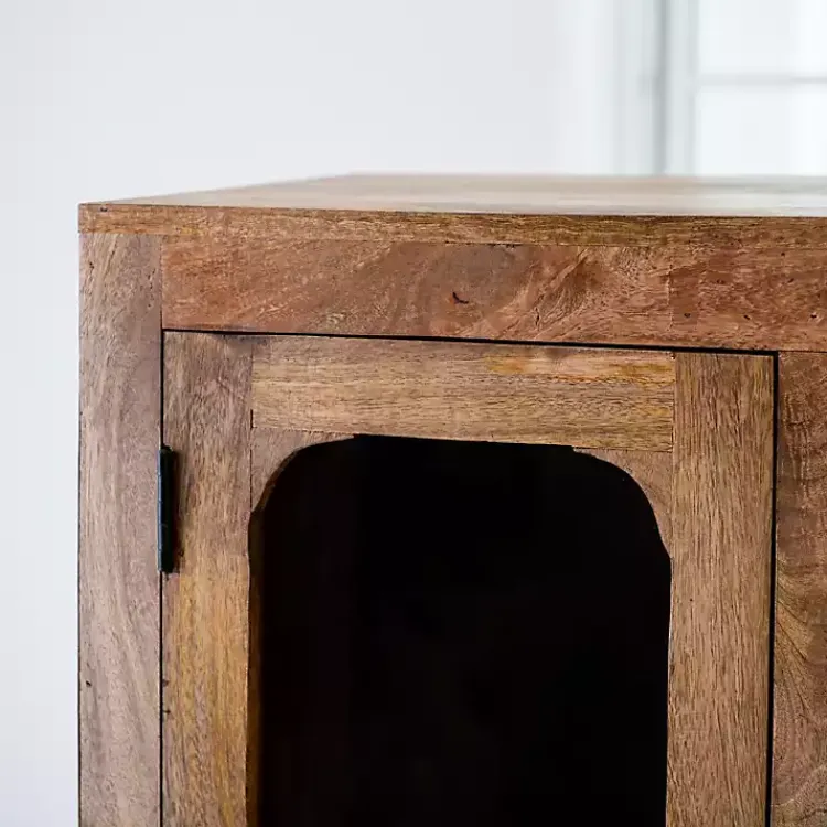 Cabinets & Sideboards-Kirklands Home Manu Natural Mango Wood Cabinet