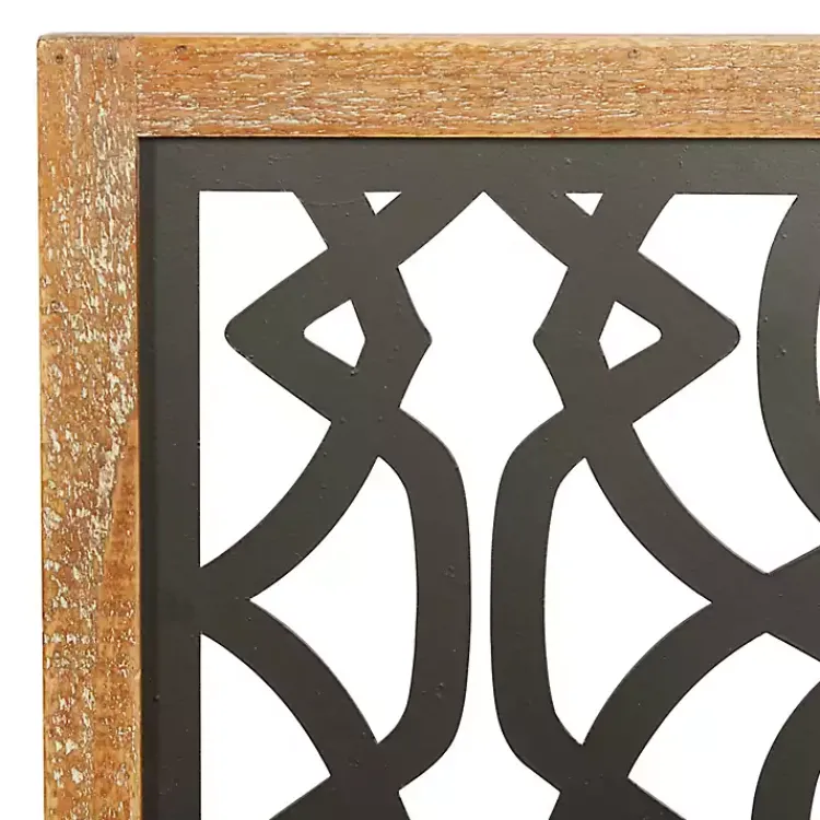 Wall Plaques-Kirklands Home Framed Matte Black Metal Wall Plaques, Set of 4