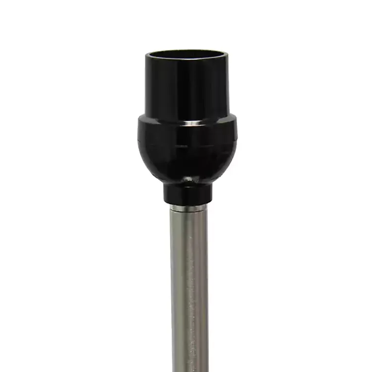 Floor Lamps-Kirklands Home Minimal Brushed Nickel Stem Floor Lamp White