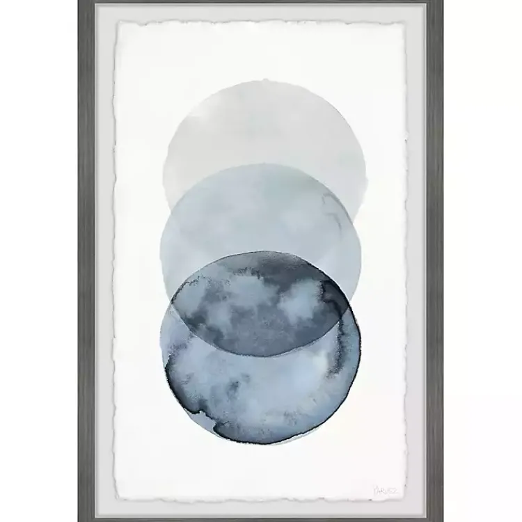 Framed Art-Kirklands Home Ombre Overlapping Circles Giclee Framed Art Print
