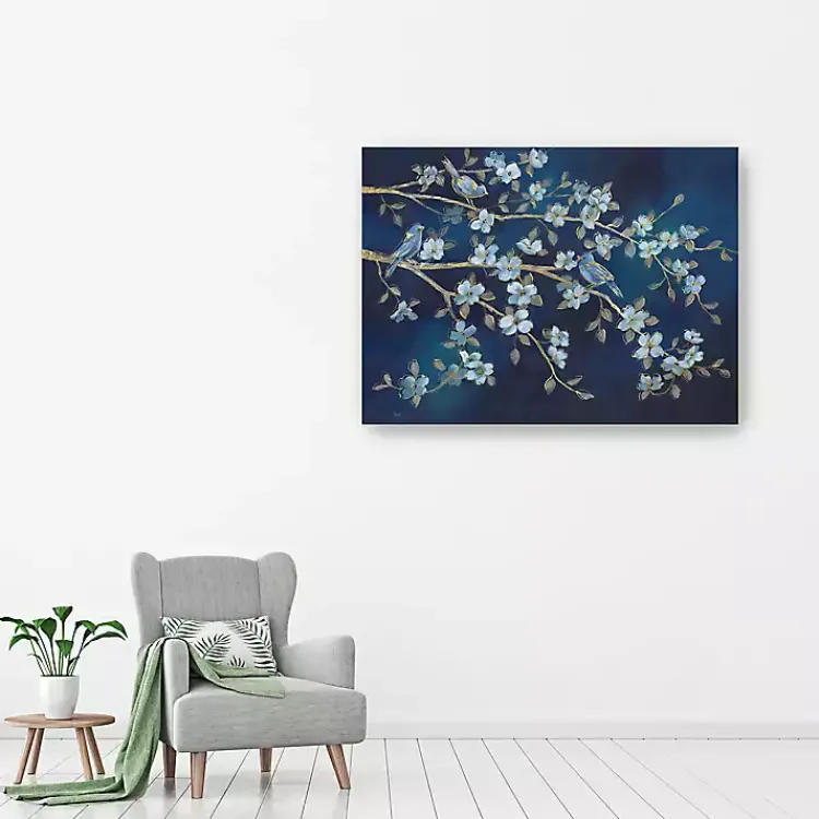 Canvas Art-Kirklands Home bird Conference Giclee Canvas Print, 48x36 in. Blue