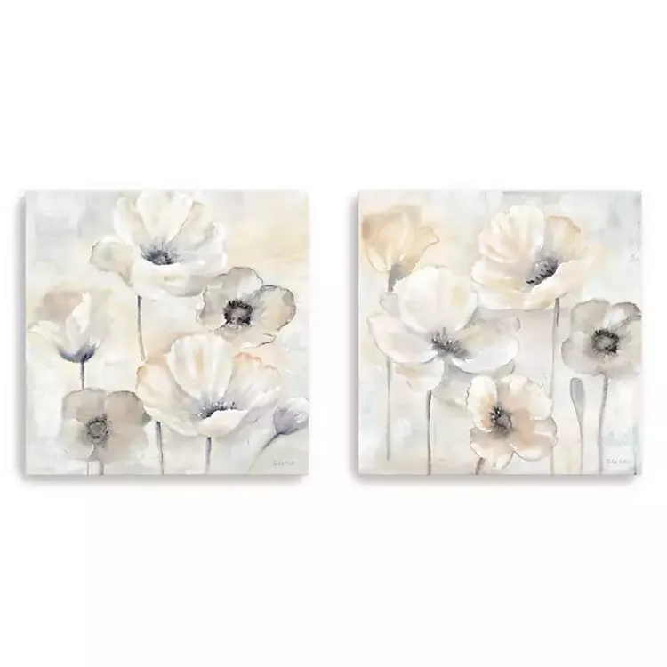 Canvas Art-Kirklands Home Poppy Garden 2-pc. Canvas Art Set, 30x30 in. Gray