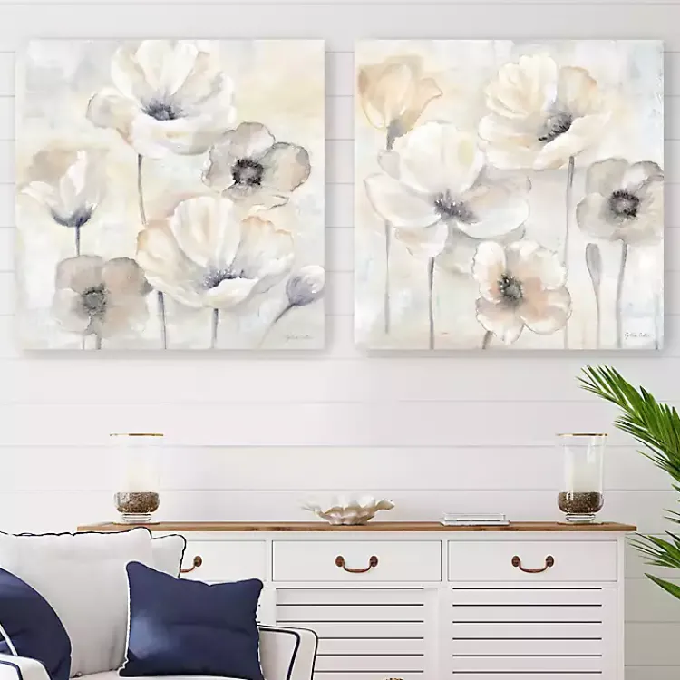 Canvas Art-Kirklands Home Poppy Garden 2-pc. Canvas Art Set, 30x30 in. Gray