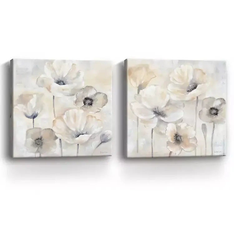 Canvas Art-Kirklands Home Poppy Garden 2-pc. Canvas Art Set, 40x40 in. Gray