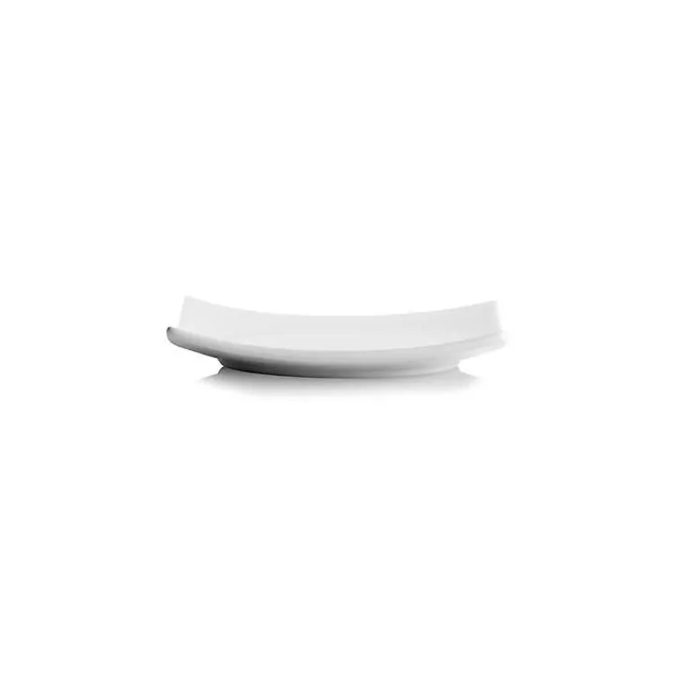 Dinnerware-Kirklands Home Coupe Square Appetizer Plates, Set of 6 White