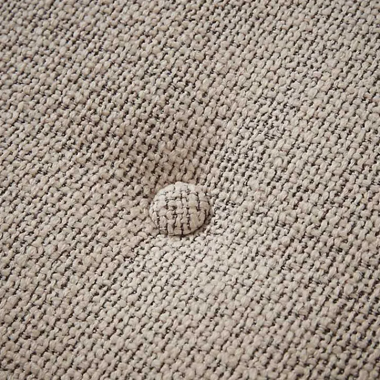 Benches & Ottomans-Kirklands Home Button Tufted Wood Bench Tan