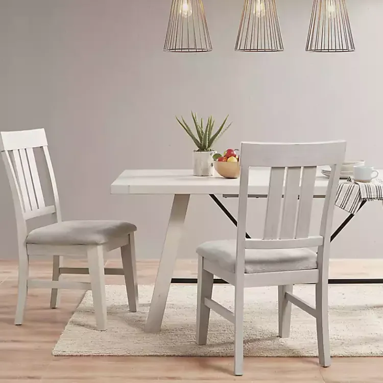 Dining Chairs-Kirklands Home Sofia High Back Dining Chairs, Set of 2 White