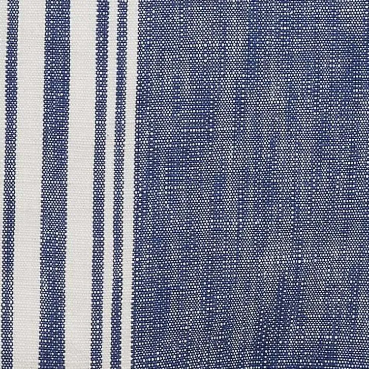 Table Linens-Kirklands Home Blue Striped Fringe Table Runner, 72 in.