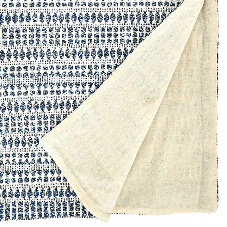 Table Linens-Kirklands Home Navy Woven Line Stripe Table Runner