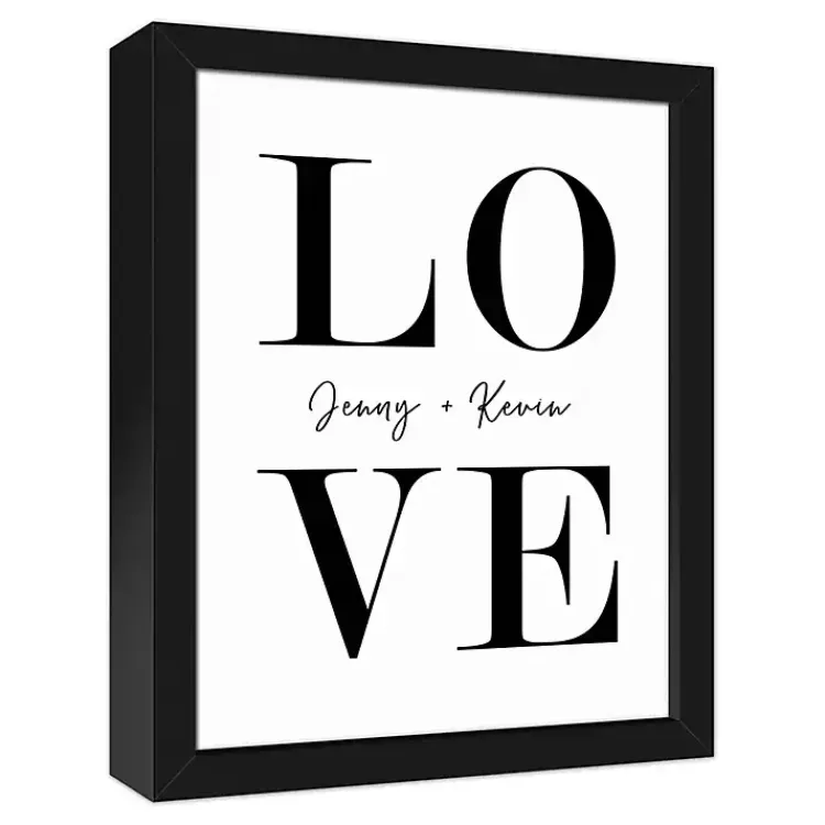 Wall Quotes & Signs-Kirklands Home Personalized Simple Love Framed Canvas Wall Plaque