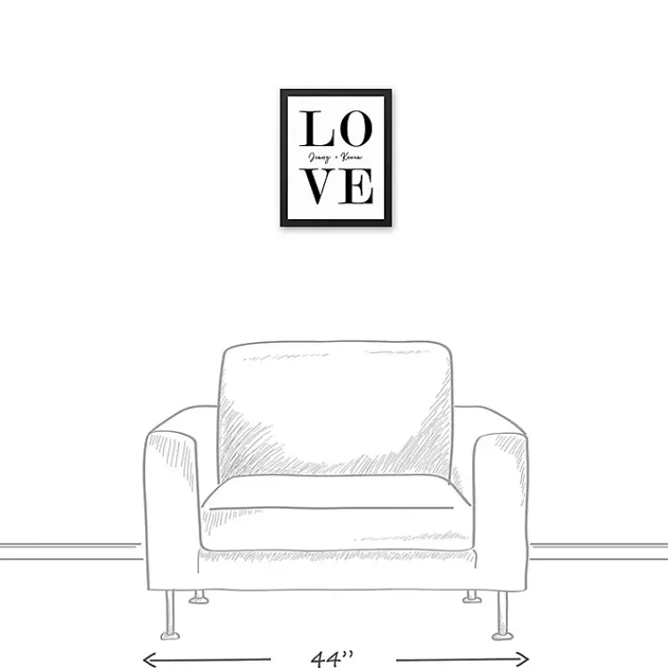 Wall Quotes & Signs-Kirklands Home Personalized Simple Love Framed Canvas Wall Plaque