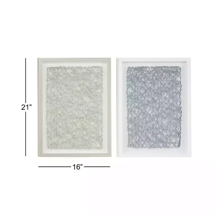 Framed Art-Kirklands Home Knotted String 2-pc. Shadow Box Set