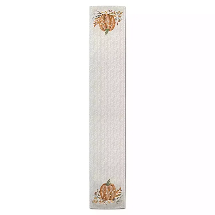 Table Linens-Kirklands Home Pumpkin Fall Ya'll Harvest Table Runner