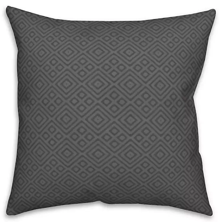 Outdoor Cushions & Pillows-Kirklands Home Personalized Dogs Welcome Paws Pillow Gray