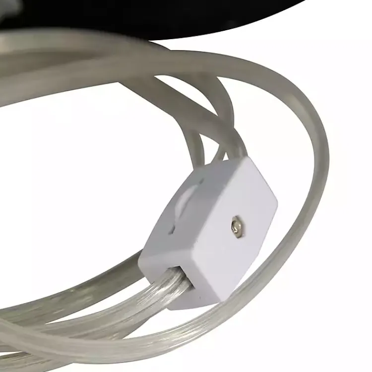 Table Lamps-Kirklands Home Matte Black Ombre Textured Table Lamp, 23 in. White