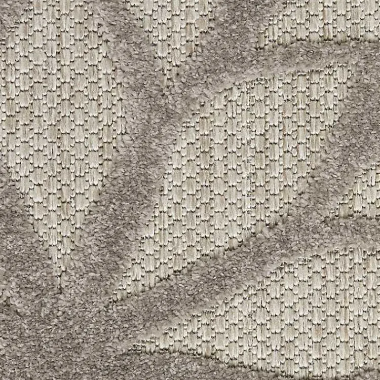 Outdoor Rugs-Kirklands Home Floral Burst Outdoor Area Rug, 7x10 Gray