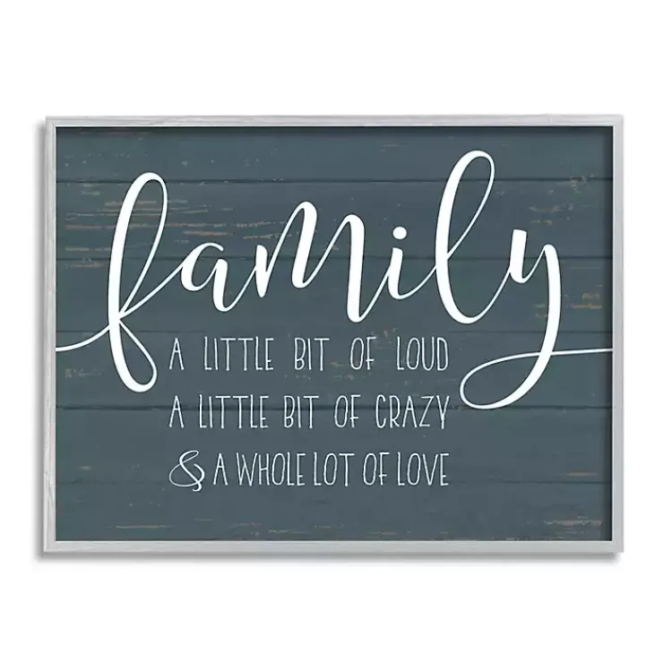 Wall Quotes & Signs-Kirklands Home Loud Family Framed Giclee Canvas Art Print