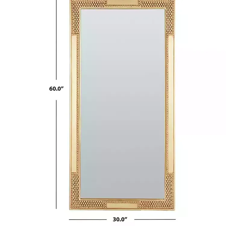 Decorative Mirrors-Kirklands Home Golden Carved Textured Wall Mirror