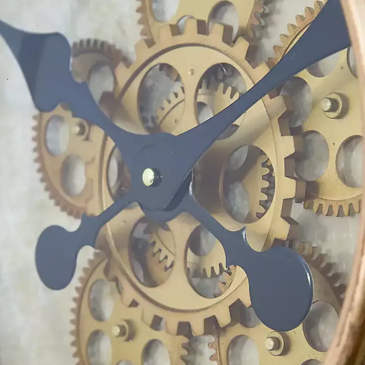 Clocks-Kirklands Home Gold Gilded Frame Round Wall Clock