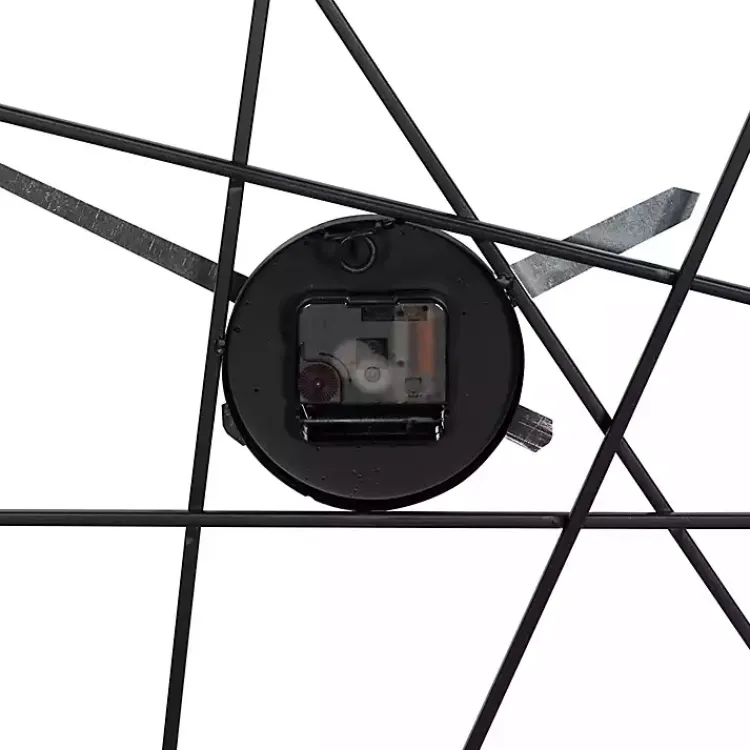 Clocks-Kirklands Home Abstract Open Frame Web Wall Clock, 24 in.