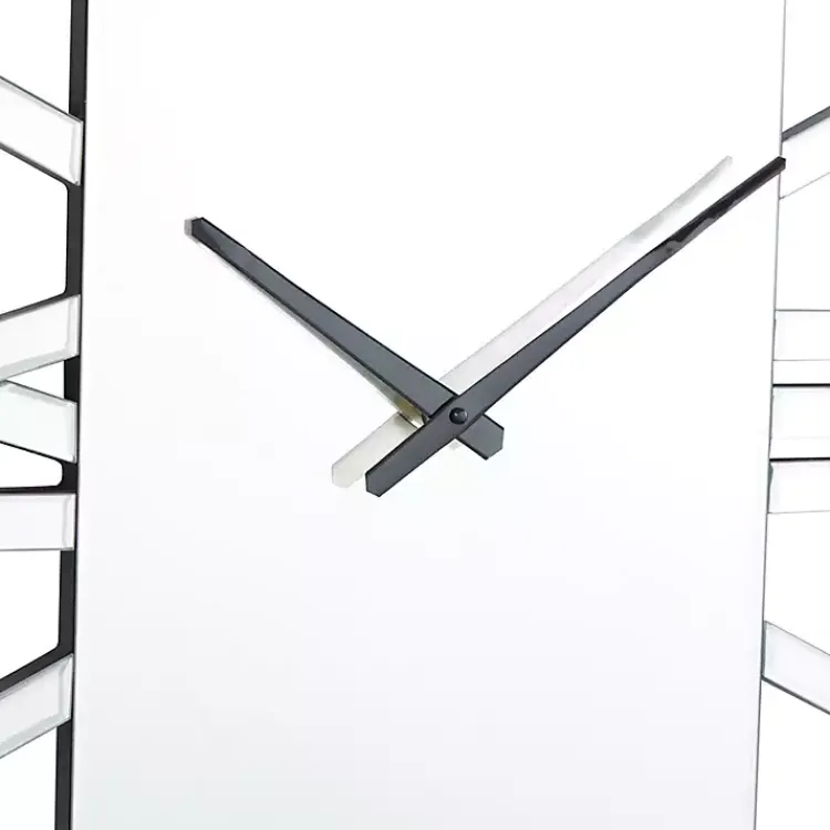 Clocks-Kirklands Home Silver Glass Frame Wall Clock
